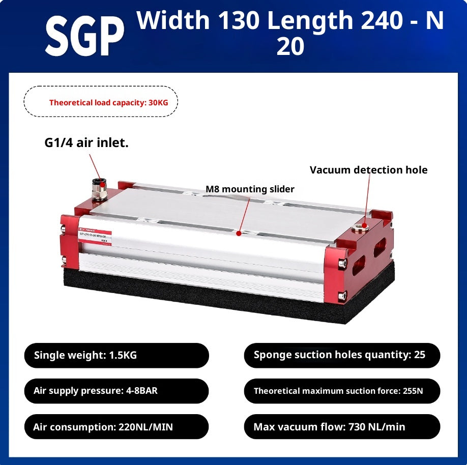 SGP 130x240-N20 with check valve