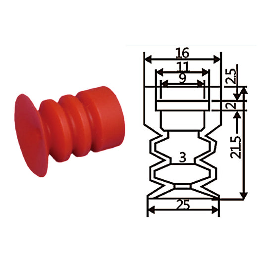 Pneumatic suction cup YX3-25