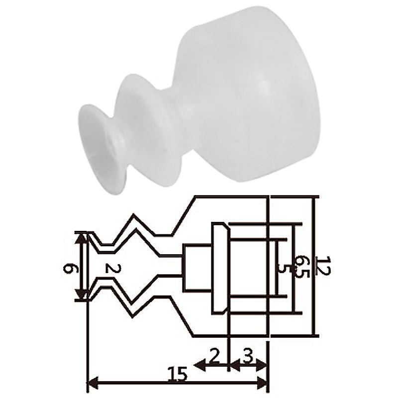 Pneumatic suction cup HM2-6
