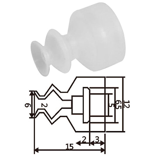 Pneumatic suction cup HM2-6