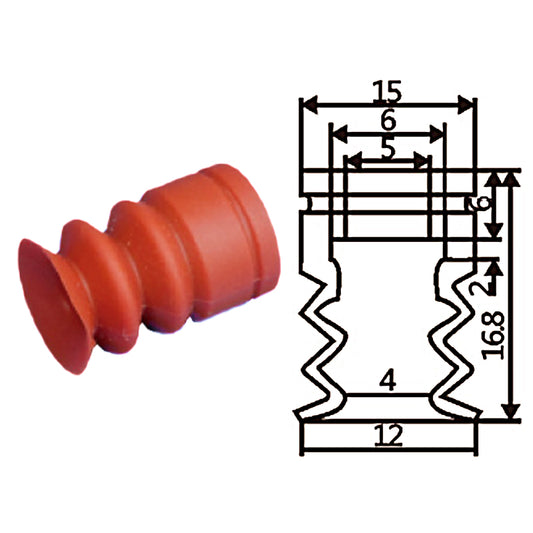 Pneumatic suction cup SD3-12白和红