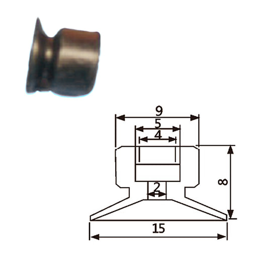 Pneumatic suction cup PF-15白和黑