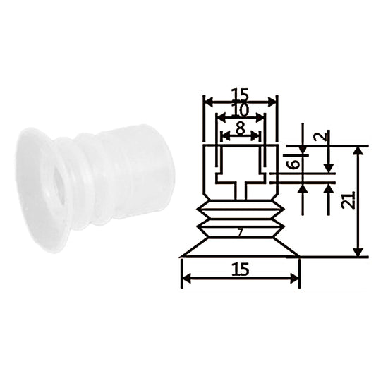 Pneumatic suction cup TS3-15