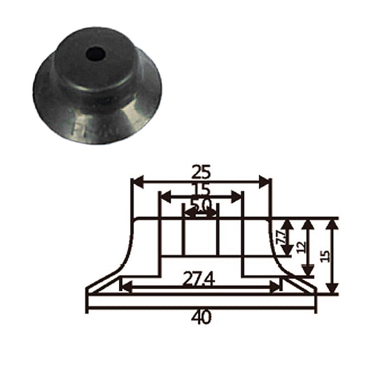 Pneumatic suction cup PF-40白和黑