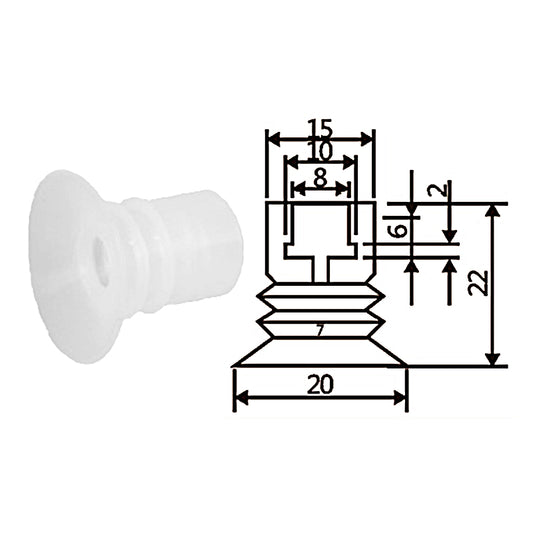 Pneumatic suction cup TS3-20