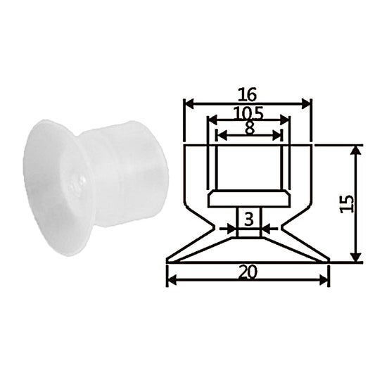 Pneumatic suction cup TS1-20