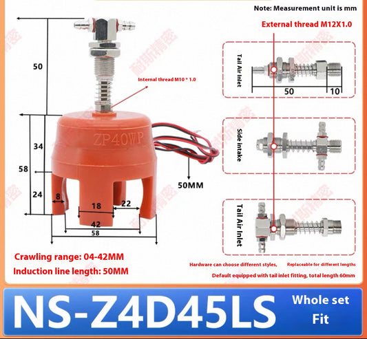 Four-claw detection NS-Z4D45LS (gripping range: 10 - 45MM) Set with accessories