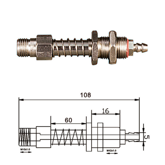 Vacuum Cup Holder Connector 强力后进气金具 JDH10-12100