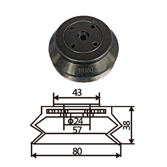 Pneumatic suction cup HB-80白和黑
