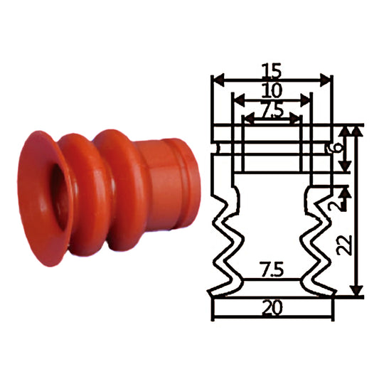 Pneumatic suction cup SD3-20白和红