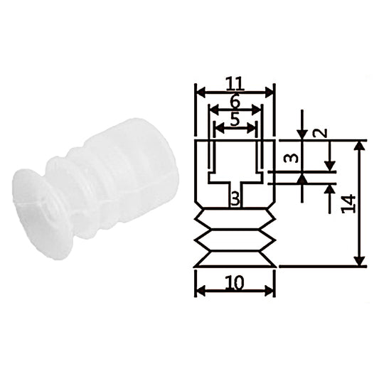Pneumatic suction cup TS3-S10