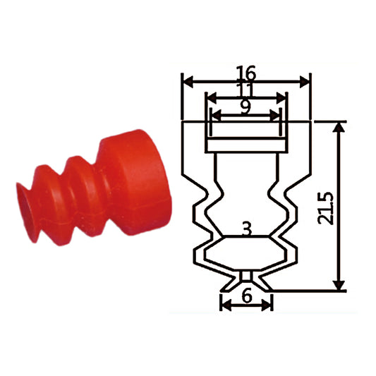 Pneumatic suction cup YX3-6