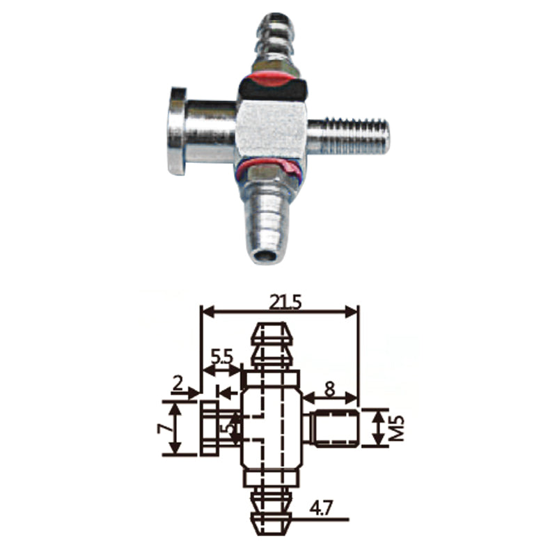 Vacuum Cup Holder Connector JD07-05小头气缸头
