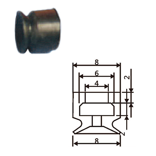 Pneumatic suction cup PF-8白和黑