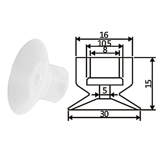 Pneumatic suction cup TS1-30
