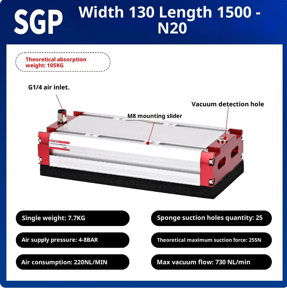 SGP 130x1500-N20 with check valve