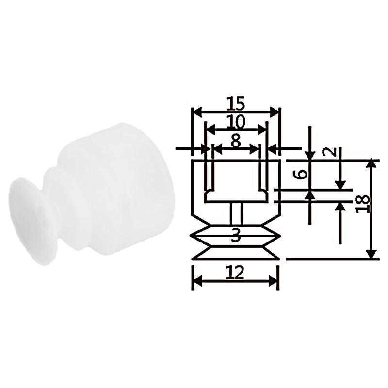 Pneumatic suction cup TS2-12