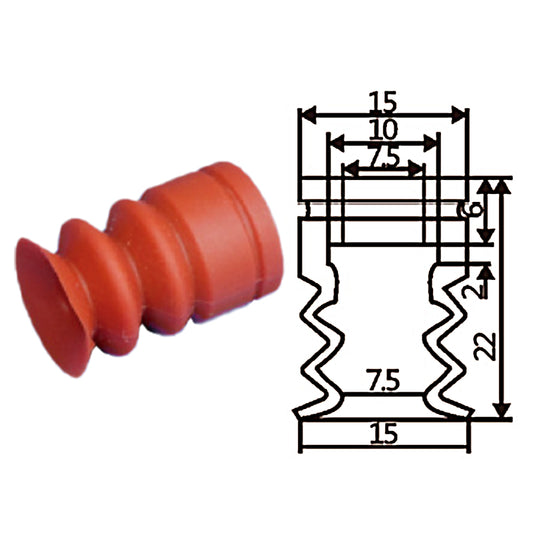 Pneumatic suction cup SD3-15白和红