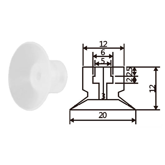Pneumatic suction cup TS1-S20