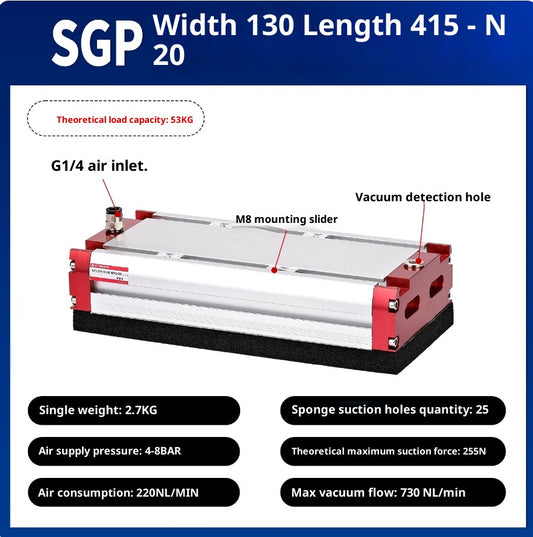 SGP 130x415-N20 with check valve