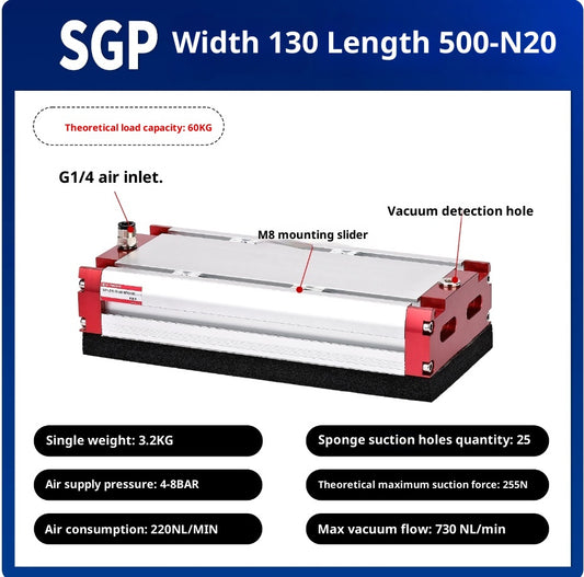 SGP 130x500-N20 with check valve