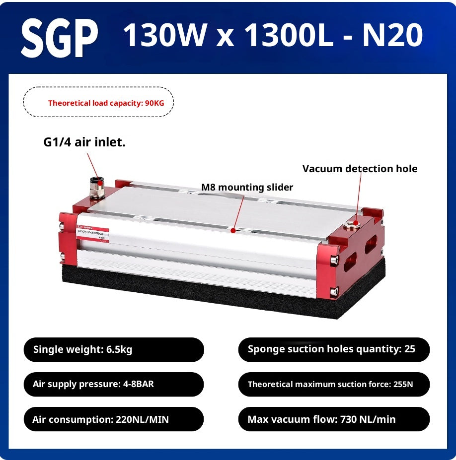 SGP 130x1300-N20 with check valve