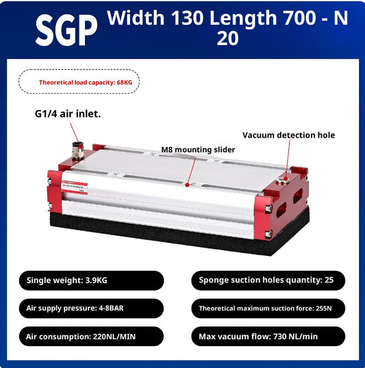 SGP 130x700-N20 with check valve