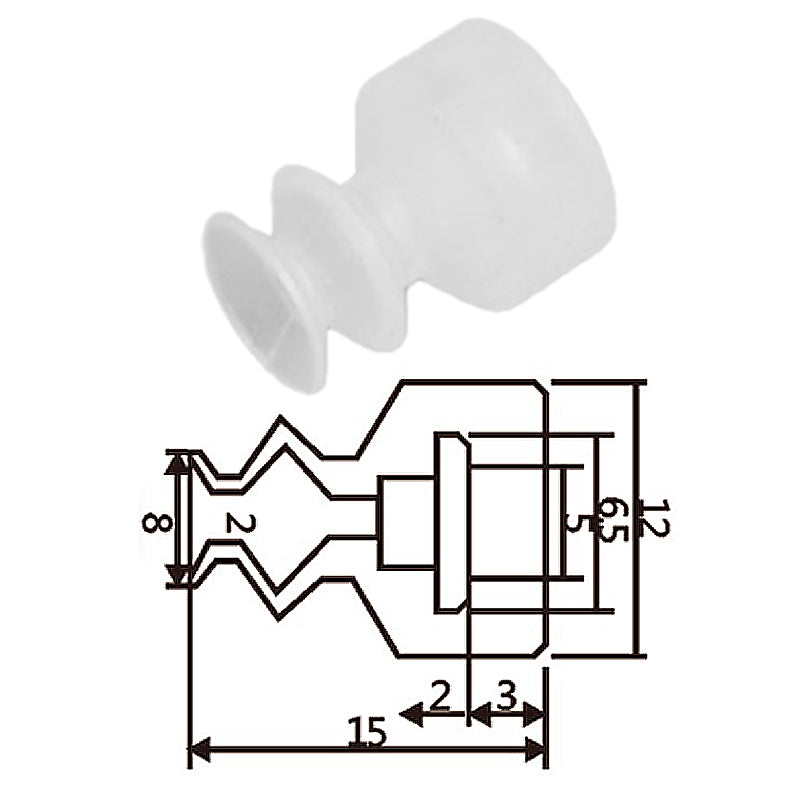 Pneumatic suction cup HM2-8