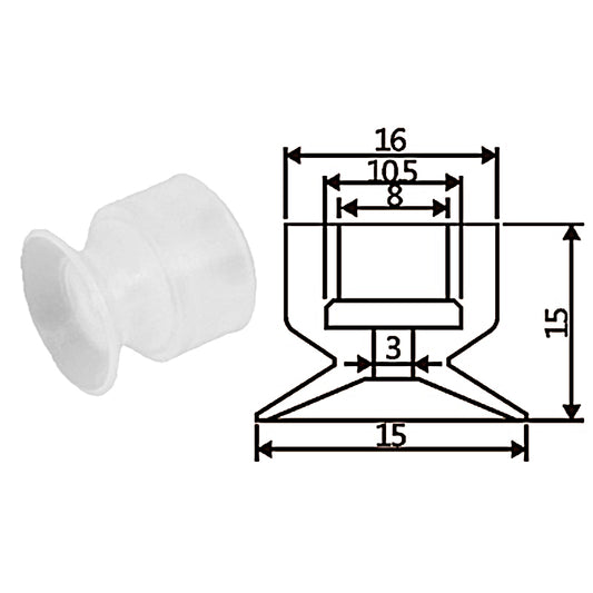 Pneumatic suction cup TS1-15