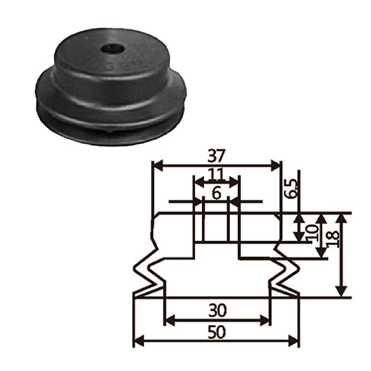 Pneumatic suction cup PJG-50白和黑