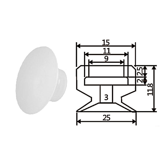 Pneumatic suction cup YX1-25
