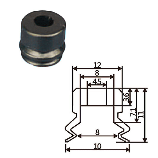 Pneumatic suction cup PJG-10白和黑