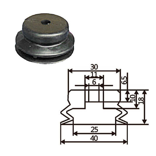 Pneumatic suction cup PJG-40白和黑