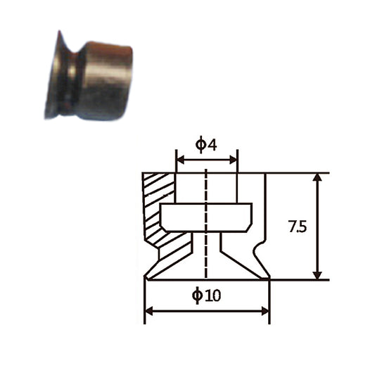 Pneumatic suction cup PF-10白和黑