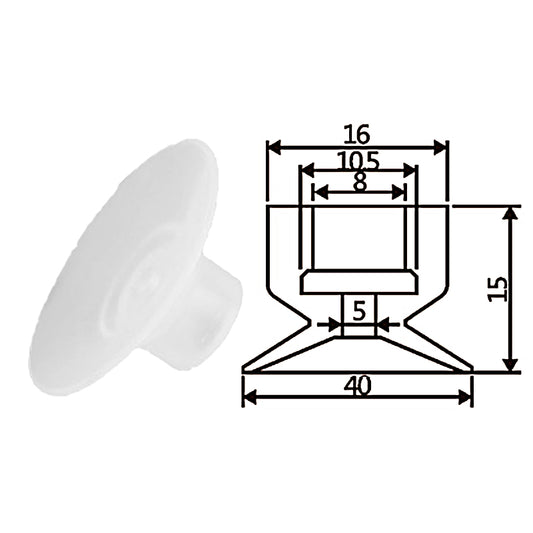 Pneumatic suction cup TS1-40