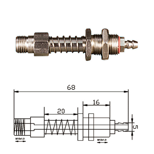 Vacuum Cup Holder Connector 强力后进气金具 JDH10-1260