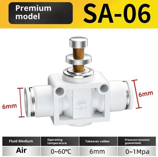 White SA6★ with 6mm inserted on both sides