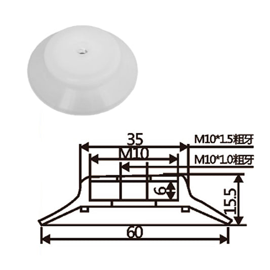 Pneumatic suction cup PF-60白和黑