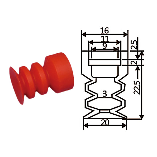 Pneumatic suction cup YX3-20