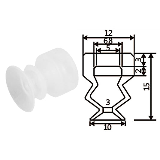 Pneumatic suction cup TS2-S10
