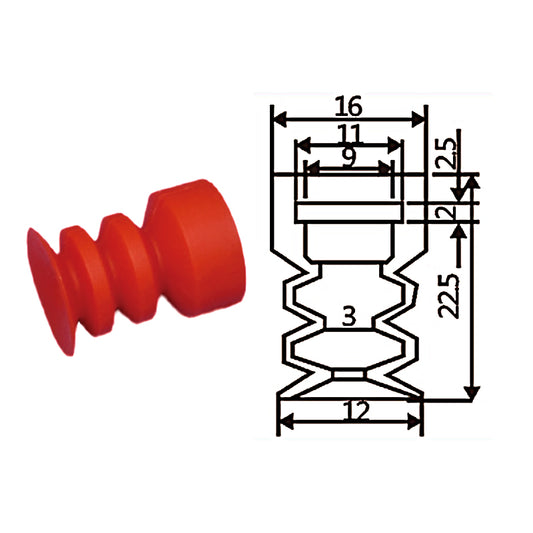 Pneumatic suction cup YX3-12