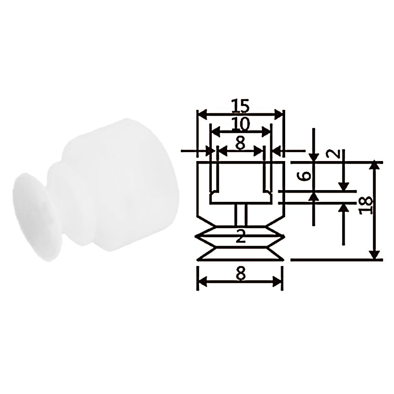 Pneumatic suction cup TS2-8