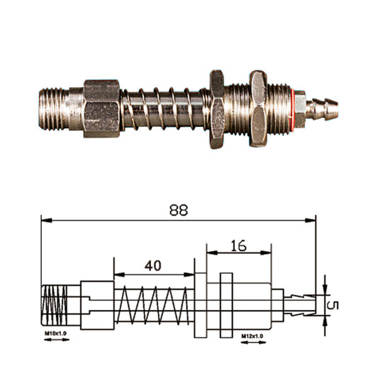 Vacuum Cup Holder Connector 强力后进气金具 JDH10-1280