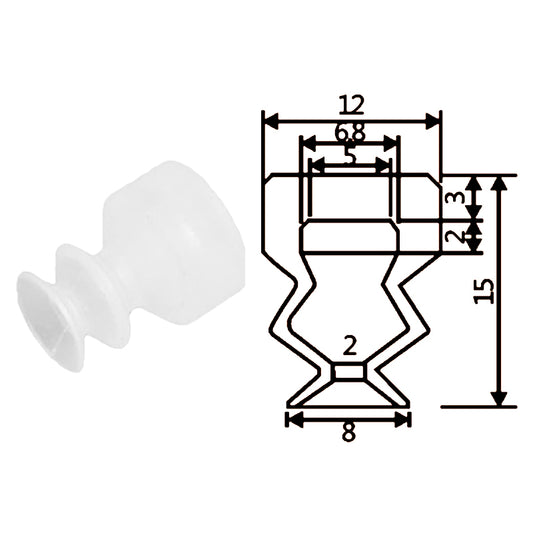 Pneumatic suction cup TS2-S8